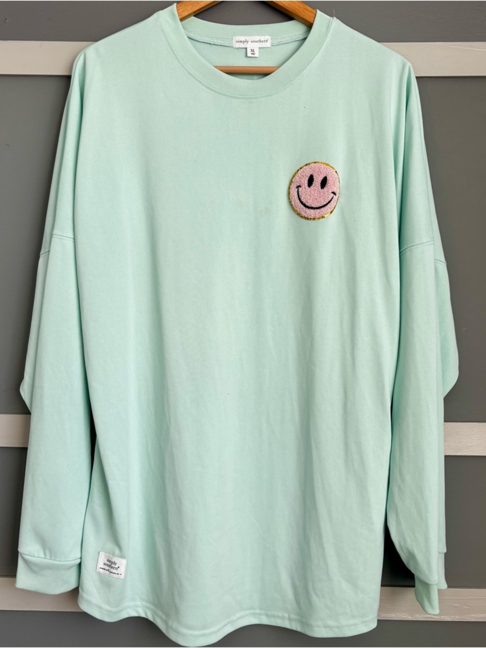 Simply Southern Mint Green Short Sleeve Tee with Label